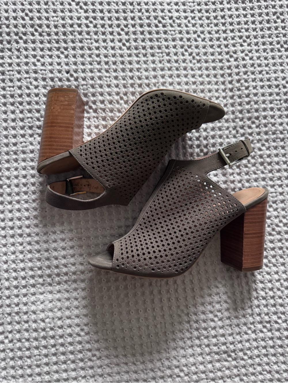 Halogen block heel sandals! Worn twice!!